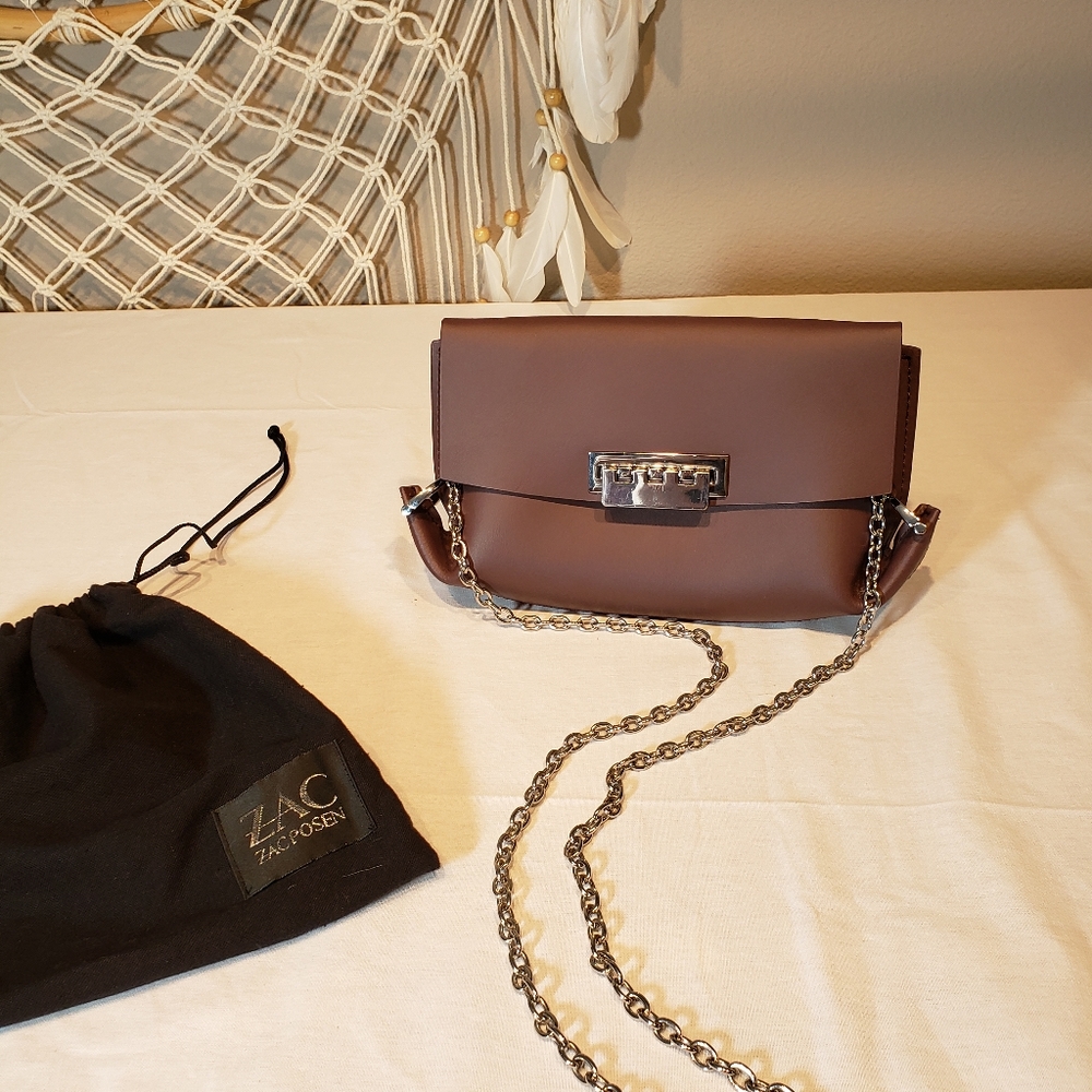 Zac Posen Folded-Gusset Crossbody Bag
